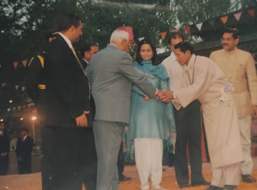 Receiving the Kala Nidhi